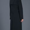 Chloé Stand Collar Coat in Black - Lyst