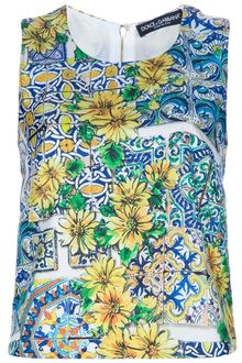 Dolce & Gabbana Sleeveless Blouse - Lyst