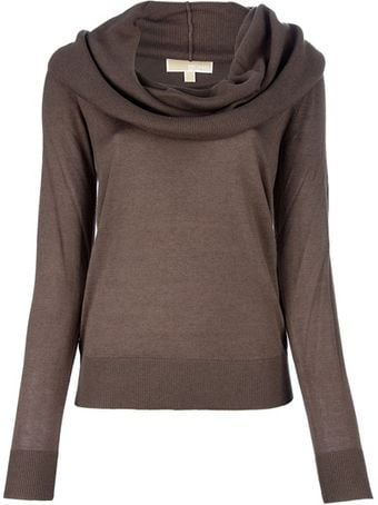 Michael Kors Cowl Neck Top - Lyst