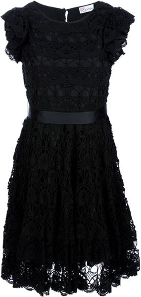 RED Valentino Crochet Sash Dress - Lyst