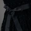 Red Valentino Crochet Sash Dress in Black - Lyst