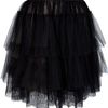 Red Valentino Layered Netted Skirt in Black - Lyst
