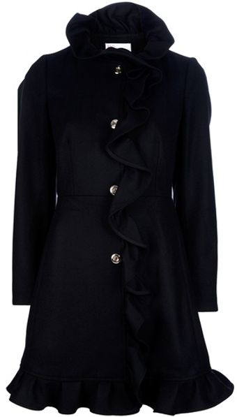 RED Valentino Waterfall Coat - Lyst