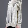 Stella Mccartney Metallic Sweater in Silver (champagne) - Lyst