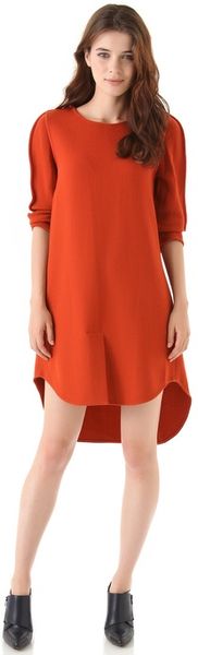 3.1 Phillip Lim Framed Silhouette Dress in Brown - Lyst