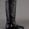 Alexander Mcqueen Knee Length Boot in Black - Lyst