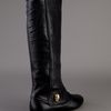 Alexander Mcqueen Knee Length Boot in Black - Lyst
