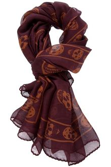 Alexander McQueen Skull Print Scarf - Lyst