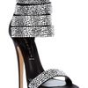 Casadei Swarovski Studded Sandal in Black - Lyst