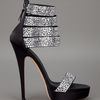 Casadei Swarovski Studded Sandal in Black - Lyst