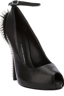 Giuseppe Zanotti Studded Peep Toe Shoe - Lyst