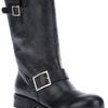Jimmy Choo Buckled Biker Boot in Black - Lyst