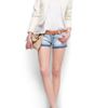 Mango Short Sleeves Linen Tshirt in White (01) - Lyst