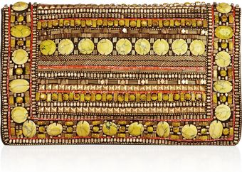 Matthew Williamson Embellished Suede Clutch - Lyst