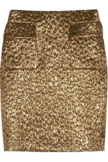 Rochas Metallic Brocade Skirt - Lyst