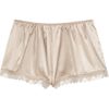 Stella Mccartney Fiona Popping Stretchsilk Satin Shorts in Beige (nude) - Lyst