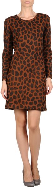 3.1 Phillip Lim Short Dress in Animal (lead) - Lyst