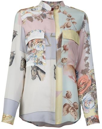 Dondup Equestrian Floral Shirt - Lyst