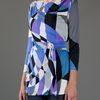Emilio Pucci Belted Top in Blue (multicoloured) - Lyst