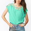 Nasty Gal Hampton Cutout Top in Green (mint) - Lyst