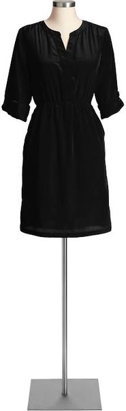 Old Navy Crepe Tab Sleeve Dress - Lyst