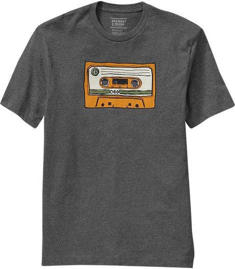 Old Navy Music Graphic Tees in Gray for Men (heather charcoal) | Lyst