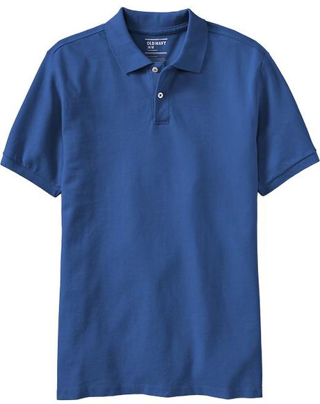 Old Navy Cottonpique Polos in Blue for Men (hyper blue) | Lyst