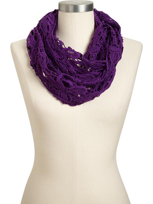 Old Navy Crochet Lace Infinity Scarf in Purple (plum it) Lyst
