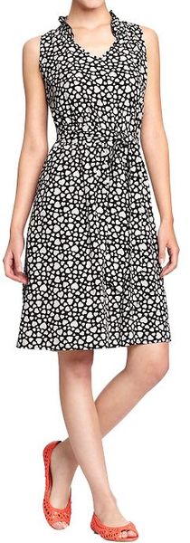 Old Navy Ruffle Trim Tie Belt Dresses - Lyst