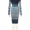 Topshop Geometric Print Bodycon Dress in Blue (multi) - Lyst