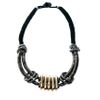 Asos Cupchain Cord Statement Necklace in Black - Lyst