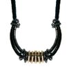 Asos Cupchain Cord Statement Necklace in Black - Lyst