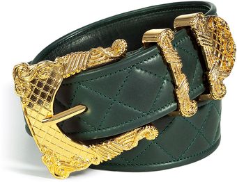 Balmain  Quilted Belted with Baroque Buckle - Lyst