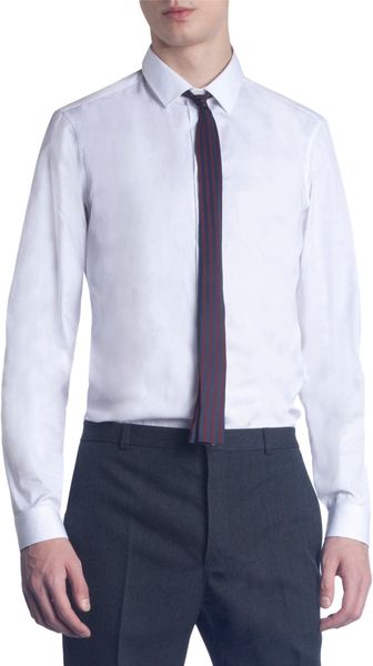 Burberry Prorsum Striped Skinny Square Tie - Lyst