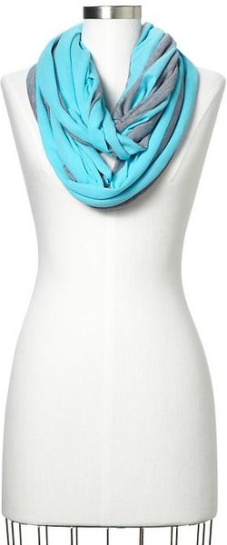 Gap Multistripe Infinity Scarf in Blue (turquoise & gray) - Lyst