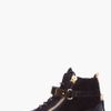 Giuseppe Zanotti Black August Gold Trim Sneakers in Black - Lyst
