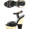 Giuseppe Zanotti Cutout Wedge Sandals in Gold (black) - Lyst