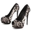 Giuseppe Zanotti Snow Leopard Peep Toe Pumps in Black (leopard) - Lyst