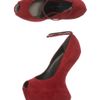 Giuseppe Zanotti Sculpted Wedge Shoes in Red (raspberry) - Lyst