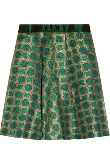 Kenzo Metallic Jacquard Mini Skirt - Lyst