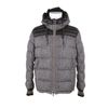 Moncler Down Jacket in Polyamide Fibers with A Tweed Digital Print in Blue for Men (navy) - Lyst
