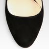 Prada Suede Ankle Strap Wedge Pumps in Black - Lyst