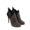 Alaïa Twotone Low Boots in Suede with Elastic Sides in Black - Lyst