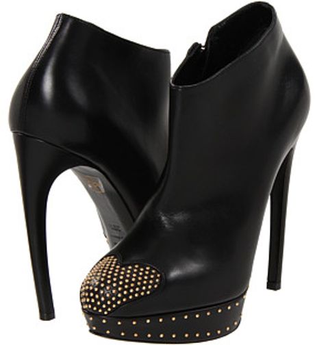 Alexander Mcqueen Black Ankle Boots in Black (b) - Lyst