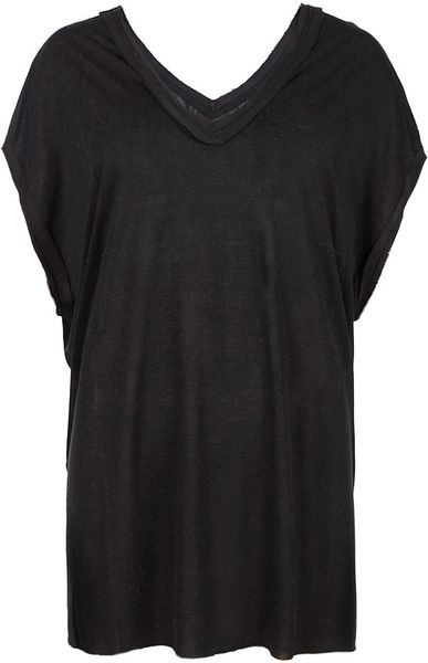 Allsaints Dita Top in Gray (charcoal/black) - Lyst