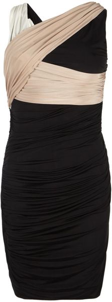 Allsaints Monochrome Dress in Black (multi) - Lyst