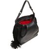Christian Louboutin Justine Fringed Hobo in Black (red) - Lyst