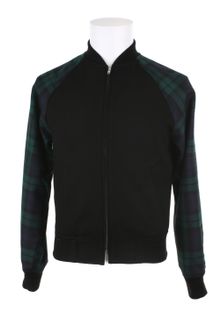 Comme Des Garçons Varsity Jacket in Wool and Nylon with Long Sleeves in Tartan Pattern Wool - Lyst