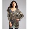 Helmut Lang Green Marble Print Jersey Knit Oversize Dolman Sleeve Top in Green - Lyst
