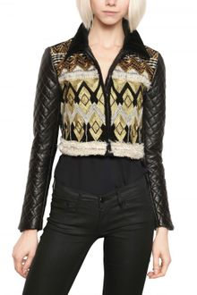 James Long Embroidered Nappa Leather Jacket - Lyst